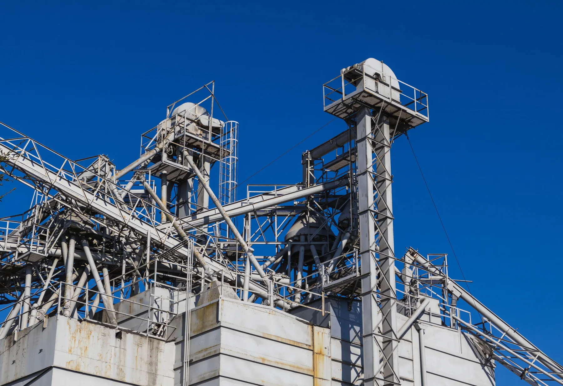 Industrial steelwork and ducting — illustrative photograph